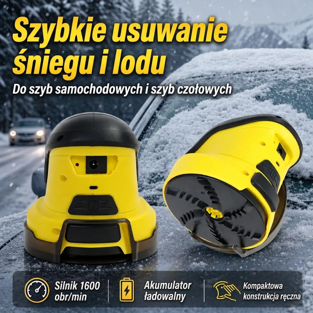 Szronix – szybkie usuwanie śniegu i lodu, silnik 1600 obr./min, akumulator